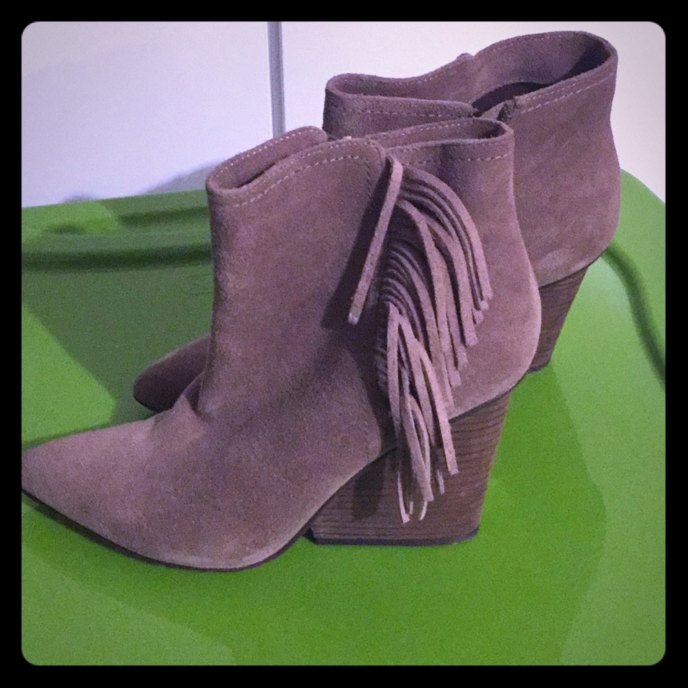 Suede Ankle Booties with heel